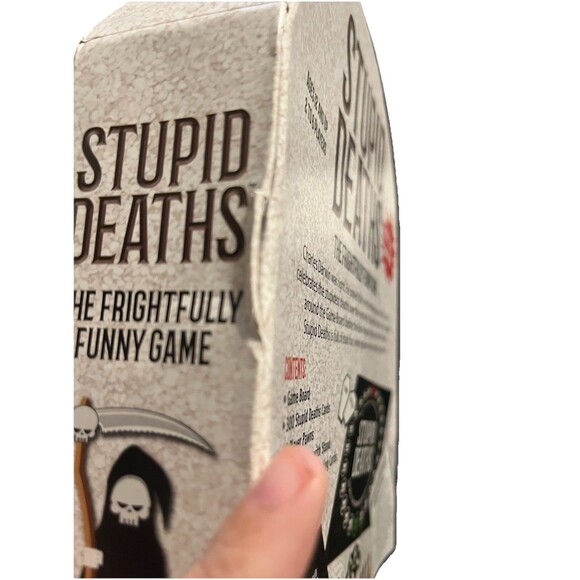 Stupid Deaths The Frightfully Funny Game Board Opened Never Used COMPLETE Game - Picture 7 of 9